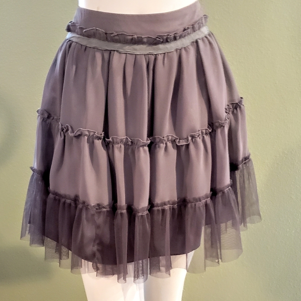 Mini ruffled party club skirt